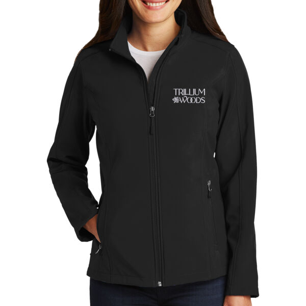 Trillium Woods Embroidered - Ladies Core Soft Shell Jacket Thumbnail