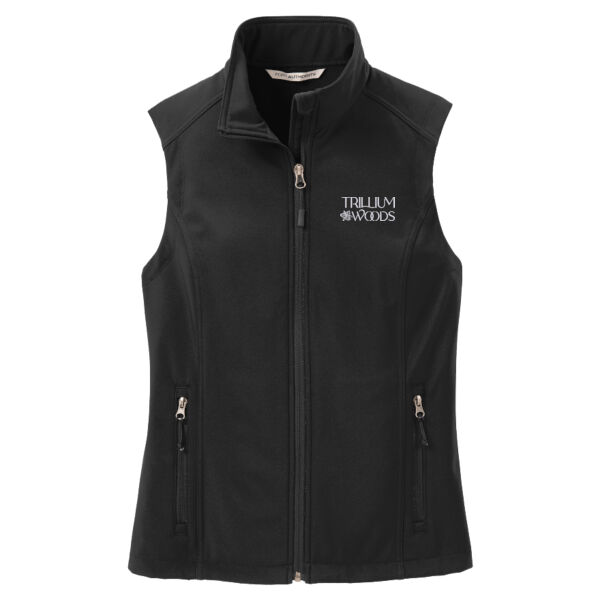 Trillium Woods Embroidered - Ladies Core Soft Shell Vest Thumbnail