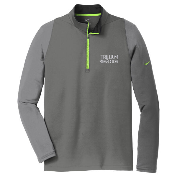 Trillium Woods Embroidered - Dri FIT Stretch 1/2 Zip Cover Up Thumbnail