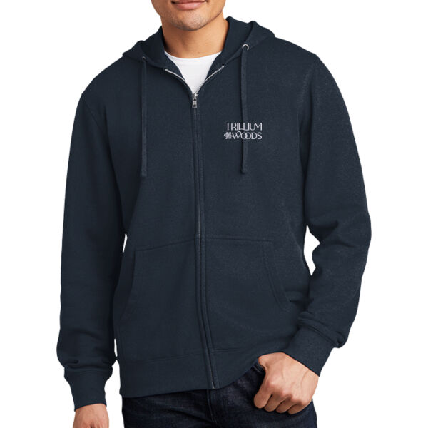Trillium Woods Embroidered - Fleece Full Zip Hoodie Thumbnail