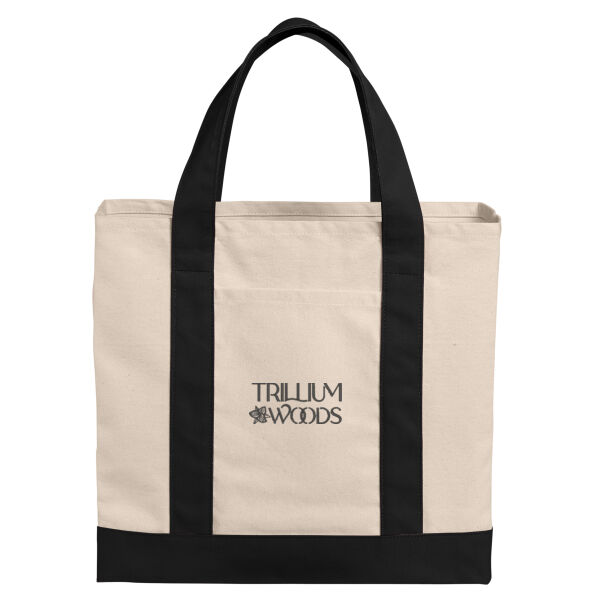 Port Authority Trillium Woods Embroidered- - Cotton Canvas Two Tone Tote Thumbnail