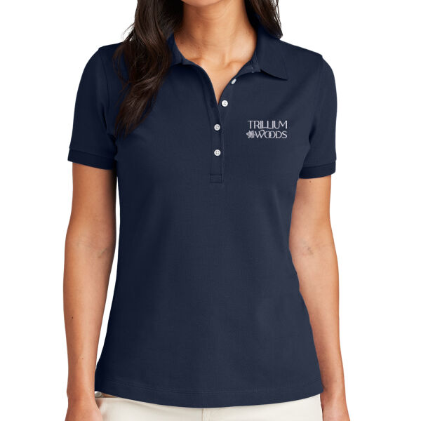 Brooks Brothers Trillium Woods Embroidered- - Women's Pima Cotton Pique Polo Thumbnail
