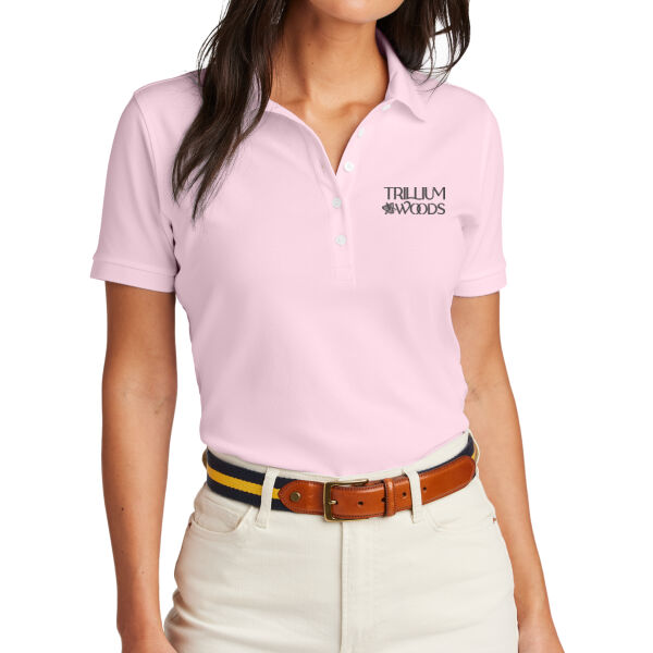 Brooks Brothers Trillium Woods Embroidered- - Women's Pima Cotton Pique Polo Thumbnail