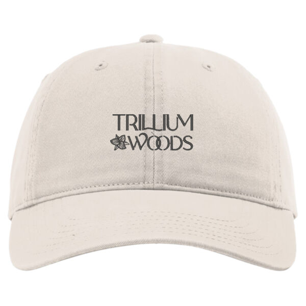 Richardson Trillium Woods Embroidered- - Peach Twill Dad Hat Thumbnail