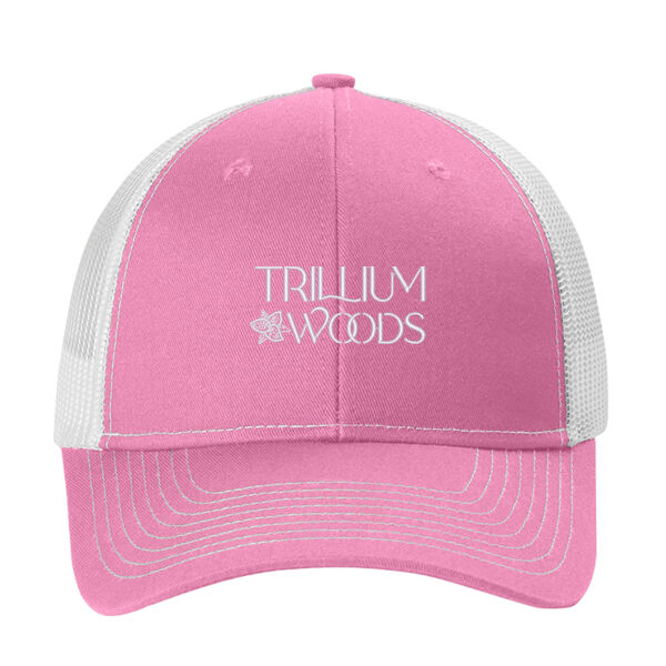 Port & Co Trillium Woods Embroidered- - Snapback Ponytail Trucker Cap Thumbnail